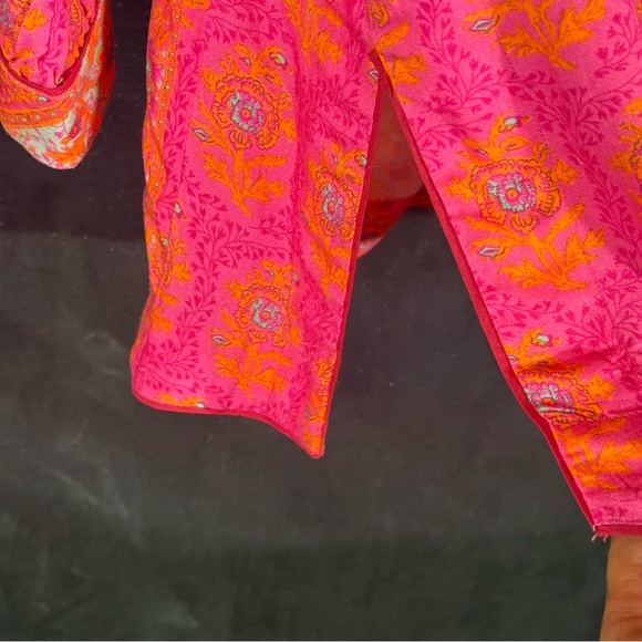 Soft Surroundings Bohemian Pink and Orange Women's Tunic - Picture 5 of 10